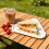 White Triangular Plastic Food Tray 40x29.6cm 4