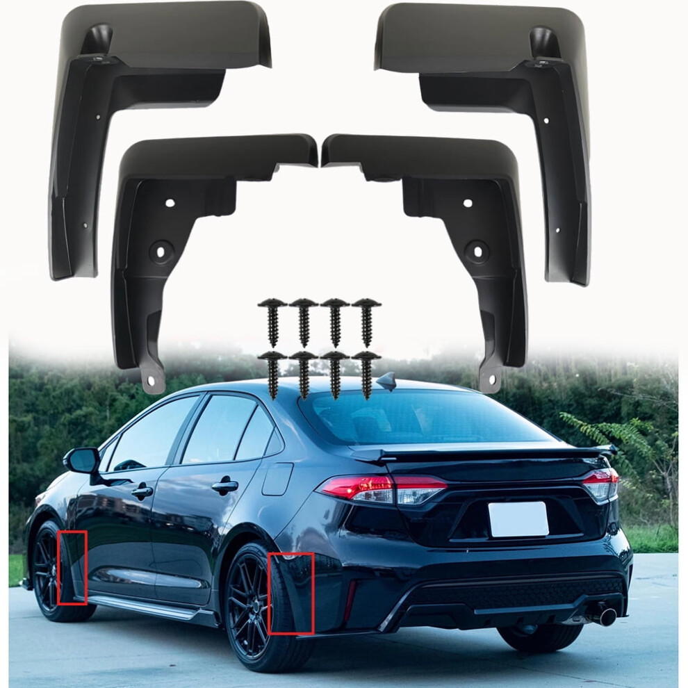 Mud Guards For Toyota Corolla E210 Sedan 4-Piece 9132278295848