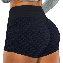 2025, Dames Scrunch Butt Lifting Yoga Shorts met Zakken, Buikcontrole, Hoge Taille, Booty Shorts met Textuur, Legging