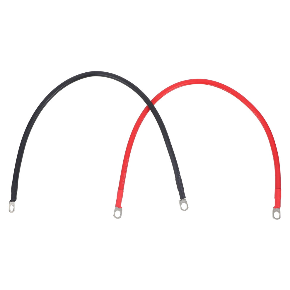 2Pcs Car Battery Cables Battery Terminal Lead Connection Cable Battery Inverter Cable For Car Truck Red/Black 9314556350160