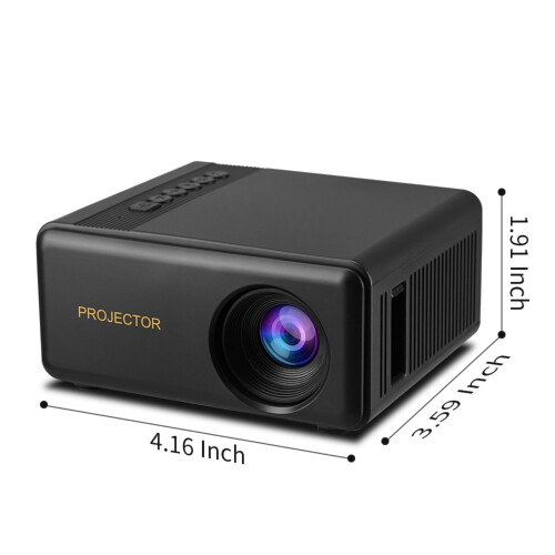 Projetor portátil 4K com HDMI, USB e Bluetooth 2