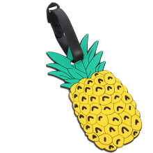 Luggage Tag Pineapple Shaped Yellow For Airplane Journey