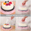 Baking Packing Box Pink Plastic with Handle 1Pack 10 Inch 6