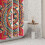 Mandala Shower Curtain – Bohemian Floral, Polyester, 4