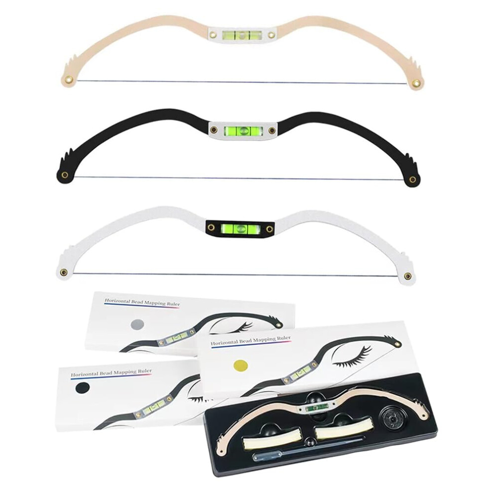 Golden Preinked Microblading Mapping String Ruler For Accurate Brow Symmetry And Permanent Makeup