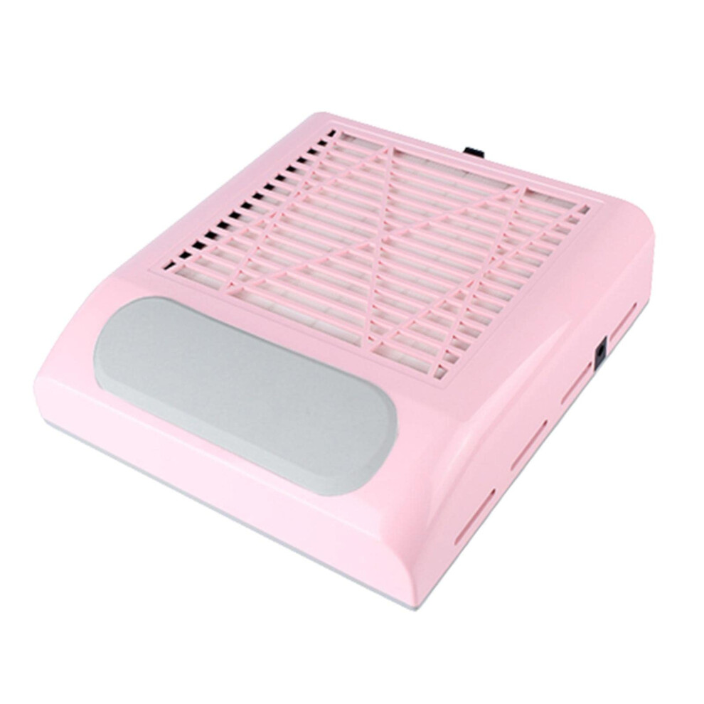 80W Pink Nail Dust Collector With Powerful Suction And Reusable Filter For Salon And Home 9073542409984