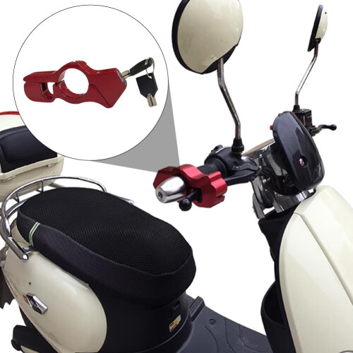 Handlebar Lock Universal, Adjustable Steel AntiTheft Lock For Scooters, Motorcycles, Bicycles, ATVs, OffRoad Vehicles 2