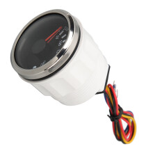 52mm Oil Temperature Gauge DC 9-32V Double Scale, Silver Cover