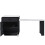 Table de bar - MUVOE - 133-202x70x93,5 cm - Extensible télescopique - 2 tiroirs - 4 compartiments 3