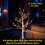2FT Mini Twig Christmas Tree White Birch LED Tabletop Xmas Home Decor 8
