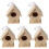 5Pièces Puzzle 3D Bois DIY Enfants Miniature Décor Khaki 2