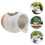 2Pcs Decorative Ceramic Jar Fountain White Garden Waterfall Home Decor 10
