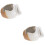 2Pcs Decorative Ceramic Jar Fountain White Garden Waterfall Home Decor 8