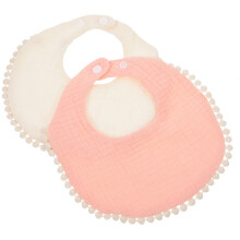 10Pcs Soft Cotton Infant Bibs for Daily Use Baby Feeding Bibs Assorted