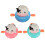 9Pcs Lightweight Floating Bath Toys Assorted Cartoon Milk Cows 1
