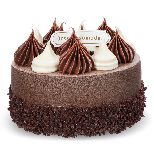 5Pcs Artificial Chocolate Cake Models Realistic PVC Decorative Cakes