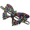 5Pcs Decorative Plastic Masquerade Masks for Halloween and Parties 2