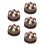 5Pcs Artificial Chocolate Cake Models Realistic PVC Decorative Cakes 7