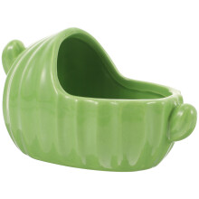 3Pcs Compact Ceramic Hamster Sand Bath Box Small Green Pet Tub