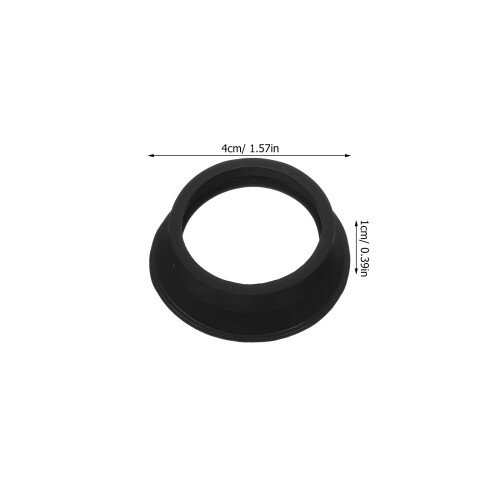 4Pcs Universal Rubber Microscope Eye Cups Black Protective Eyepieces 2