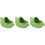 3Pcs Compact Ceramic Hamster Sand Bath Box Small Green Pet Tub 6