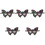 5Pcs Decorative Plastic Masquerade Masks for Halloween and Parties 5