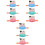9Pcs Lightweight Floating Bath Toys Assorted Cartoon Milk Cows 4