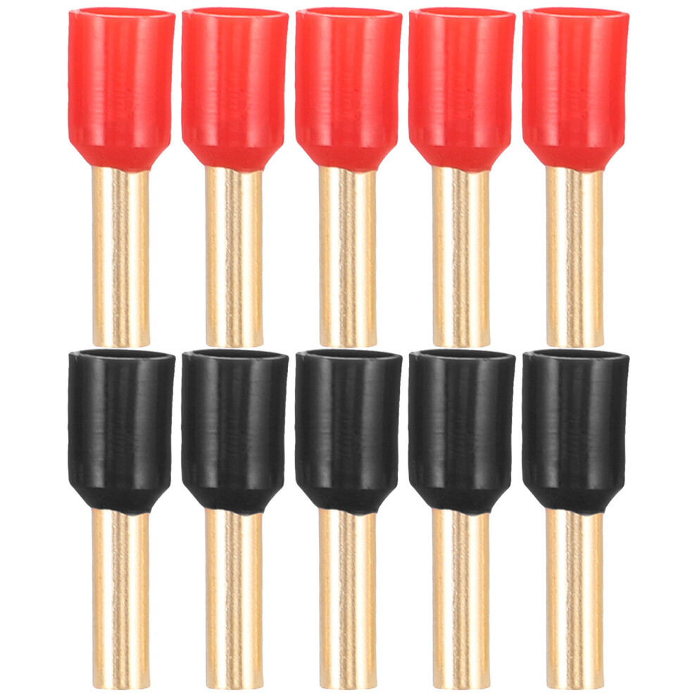 50Pcs Car Audio Copper Wire Connectors Red Speaker Terminal Plugs 352635324434