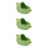 3Pcs Compact Ceramic Hamster Sand Bath Box Small Green Pet Tub 10