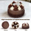 5Pcs Artificial Chocolate Cake Models Realistic PVC Decorative Cakes 5
