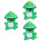 3Pcs Cute Green Plush Dinosaur Doll Costume Soft Comfortable 7