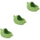 3Pcs Compact Ceramic Hamster Sand Bath Box Small Green Pet Tub 7