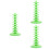 3Pcs Tabletop Green Lollipop Holder PP Cake Pops Stand for Event Decor 8