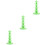 3Pcs Tabletop Green Lollipop Holder PP Cake Pops Stand for Event Decor 7