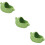3Pcs Compact Ceramic Hamster Sand Bath Box Small Green Pet Tub 11