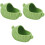 3Pcs Compact Ceramic Hamster Sand Bath Box Small Green Pet Tub 5