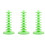 3Pcs Tabletop Green Lollipop Holder PP Cake Pops Stand for Event Decor 6