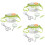 3Sets Multi-Functional Kids Outdoor Bug Observation Kit Green Plastic 8
