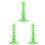 3Pcs Tabletop Green Lollipop Holder PP Cake Pops Stand for Event Decor 4