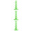 3Pcs Tabletop Green Lollipop Holder PP Cake Pops Stand for Event Decor 10