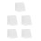 25Pcs Durable White Kiln Sheet Nonstick Ceramic Craft Pad Home Use 10