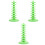 3Pcs Tabletop Green Lollipop Holder PP Cake Pops Stand for Event Decor 5