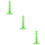 3Pcs Tabletop Green Lollipop Holder PP Cake Pops Stand for Event Decor 11