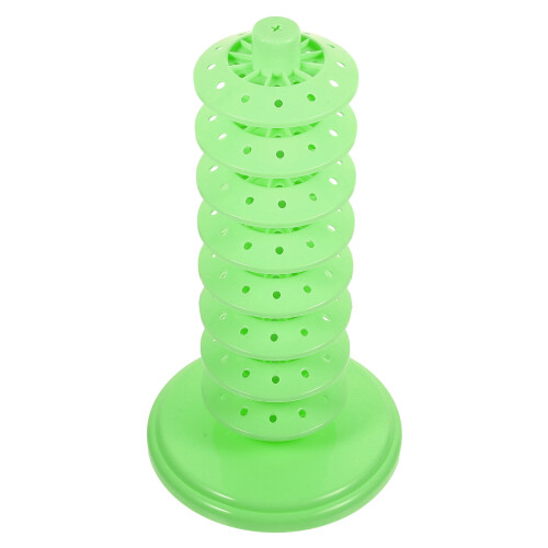 3Pcs Tabletop Green Lollipop Holder PP Cake Pops Stand for Event Decor 2
