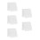 25Pcs Durable White Kiln Sheet Nonstick Ceramic Craft Pad Home Use 8