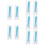 10Pcs Replaceable Silicone Contacts Lens Sticks Portable Sky-Blue 10