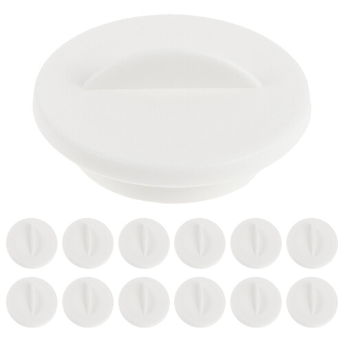 24Pcs White Plastic Hydroponic Plant Hole Covers for Home Garden Use