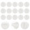24Pcs White Plastic Hydroponic Plant Hole Covers for Home Garden Use 8