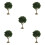 5Pcs Artificial Miniature Trees Green Plastic for Diorama Scenes 5