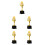5Pcs Plastic Dancing Trophy Awards for Kids Cheer Events 8